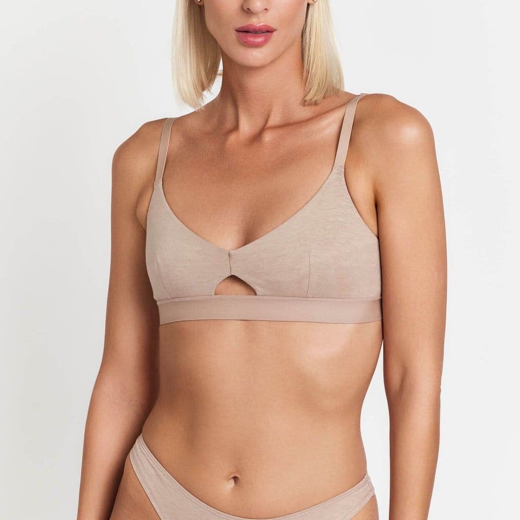 Organic Cotton & Hemp Keyhole Bralette