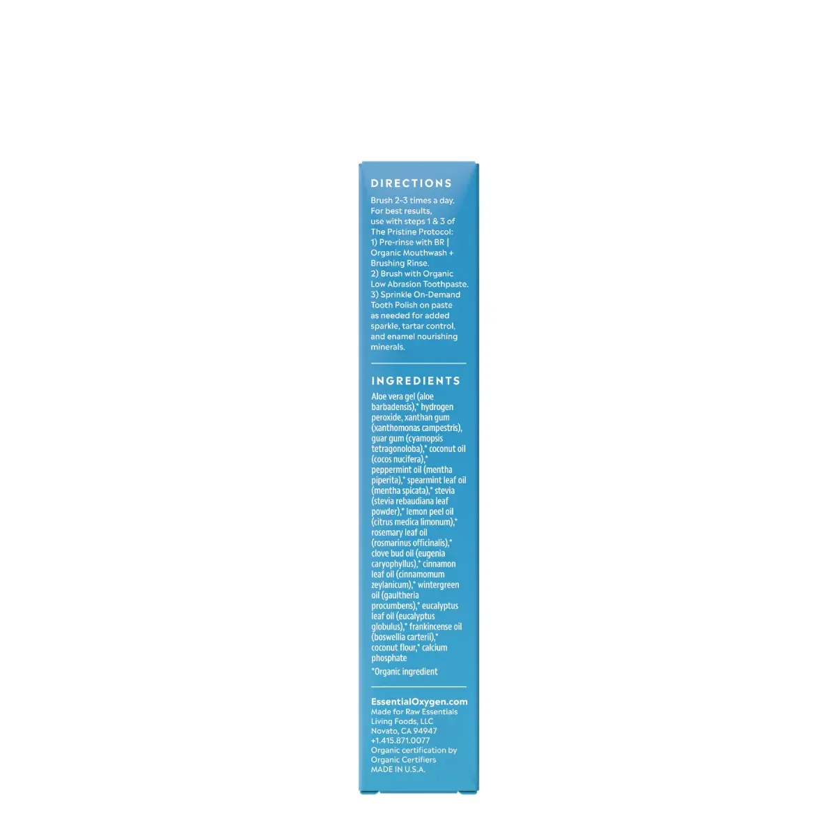 Organic Low Abrasion Toothpaste