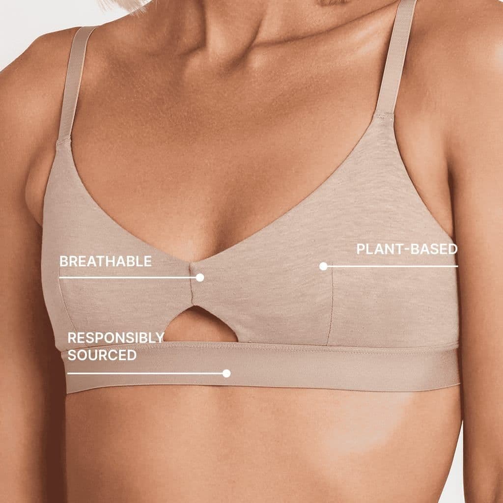 Organic Cotton & Hemp Keyhole Bralette