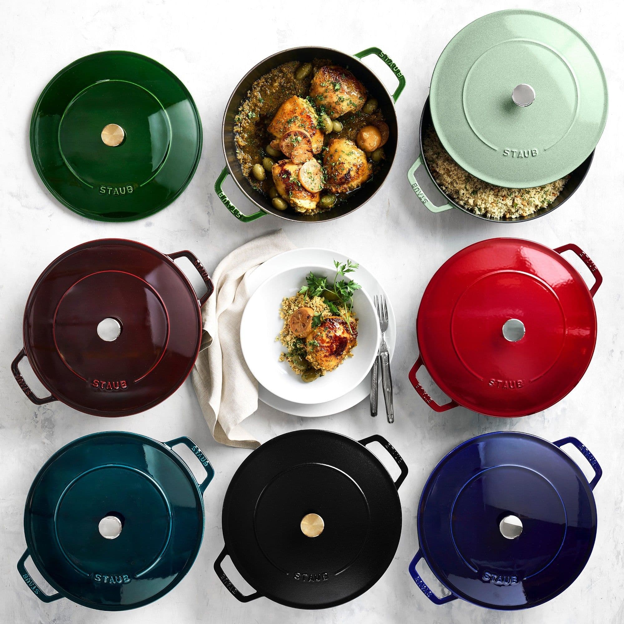 Enameled Cast Iron Braiser with Lid