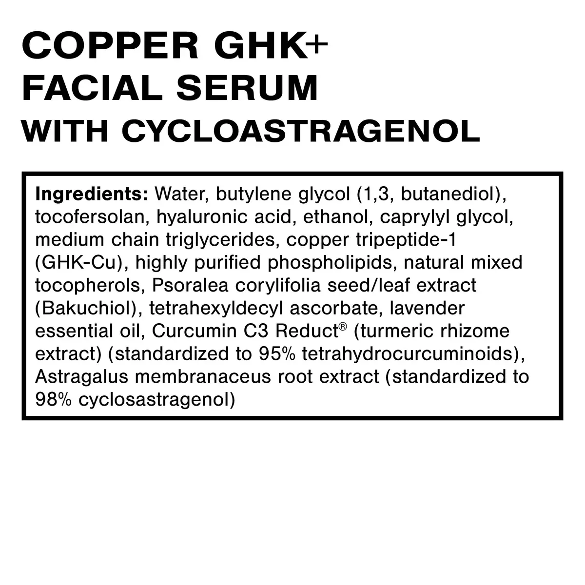 Copper Peptide Facial Serum