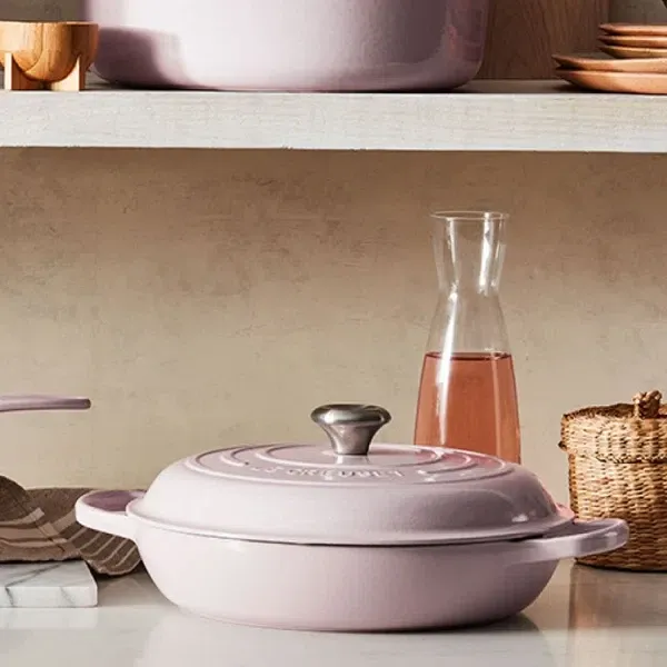 Enameled Cast Iron Braiser with Lid