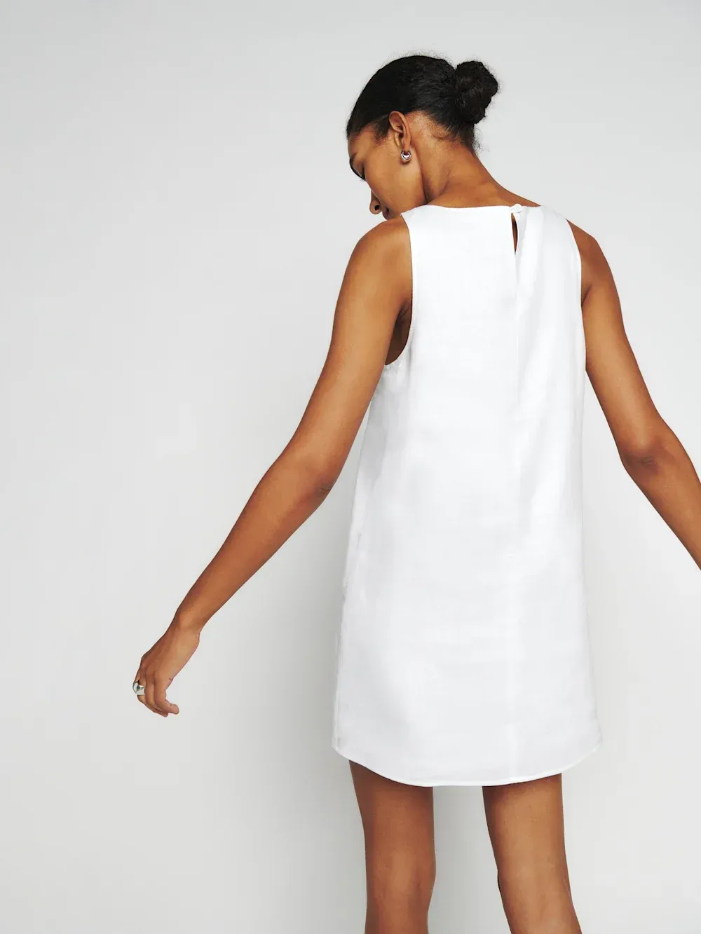 Relaxed Linen Mini Dress