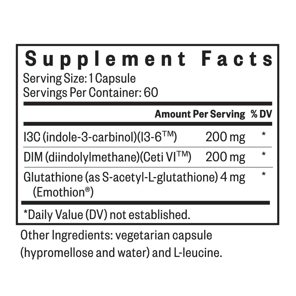 DIM + I3C Hormone Support