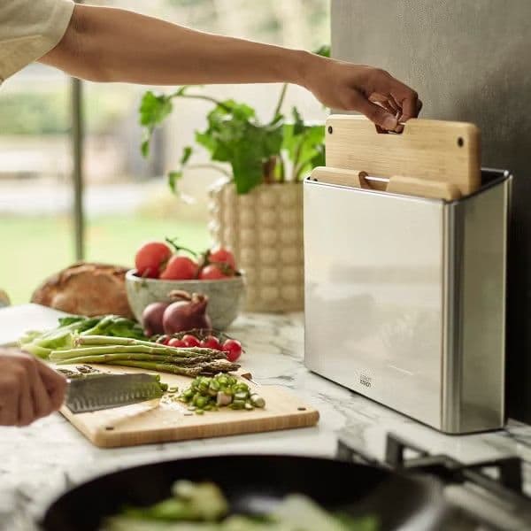 Bamboo Cutting Board Set, Cleaner Kitchen Prep