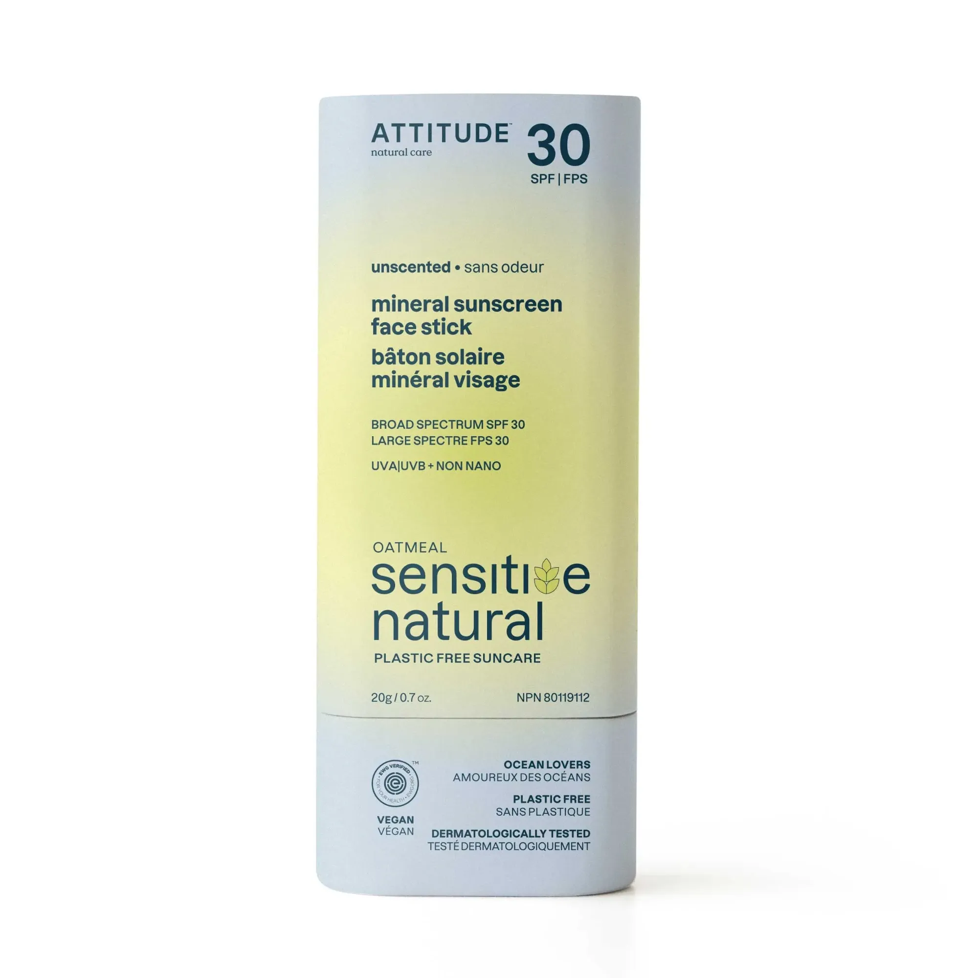 Sensitive Natural Sunscreen Stick SPF30