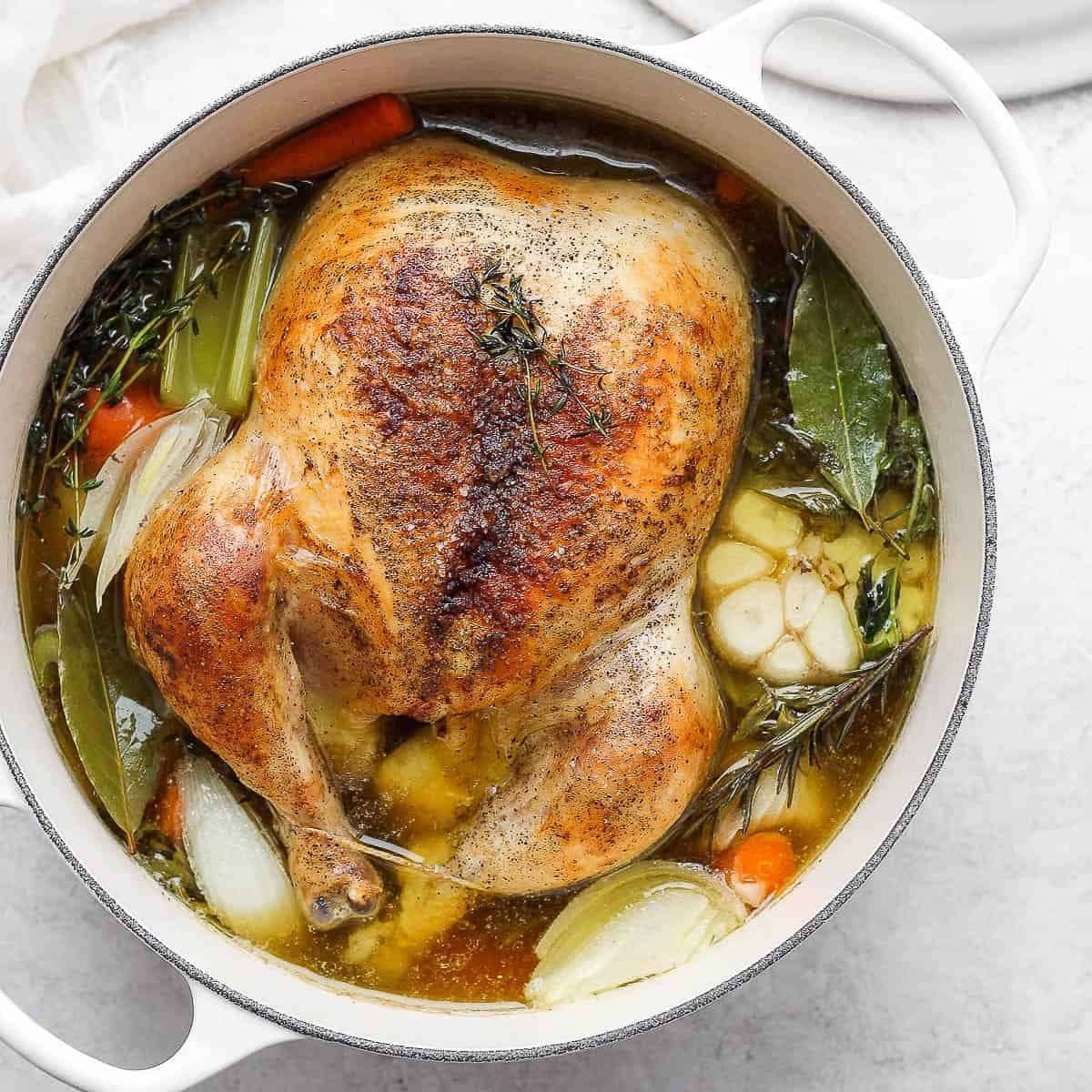 Deep-Roasted Chicken & Vegetable Soup