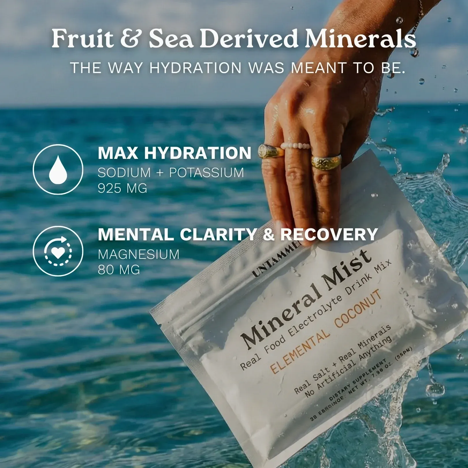 Real Food Electrolytes, Mineral Mist