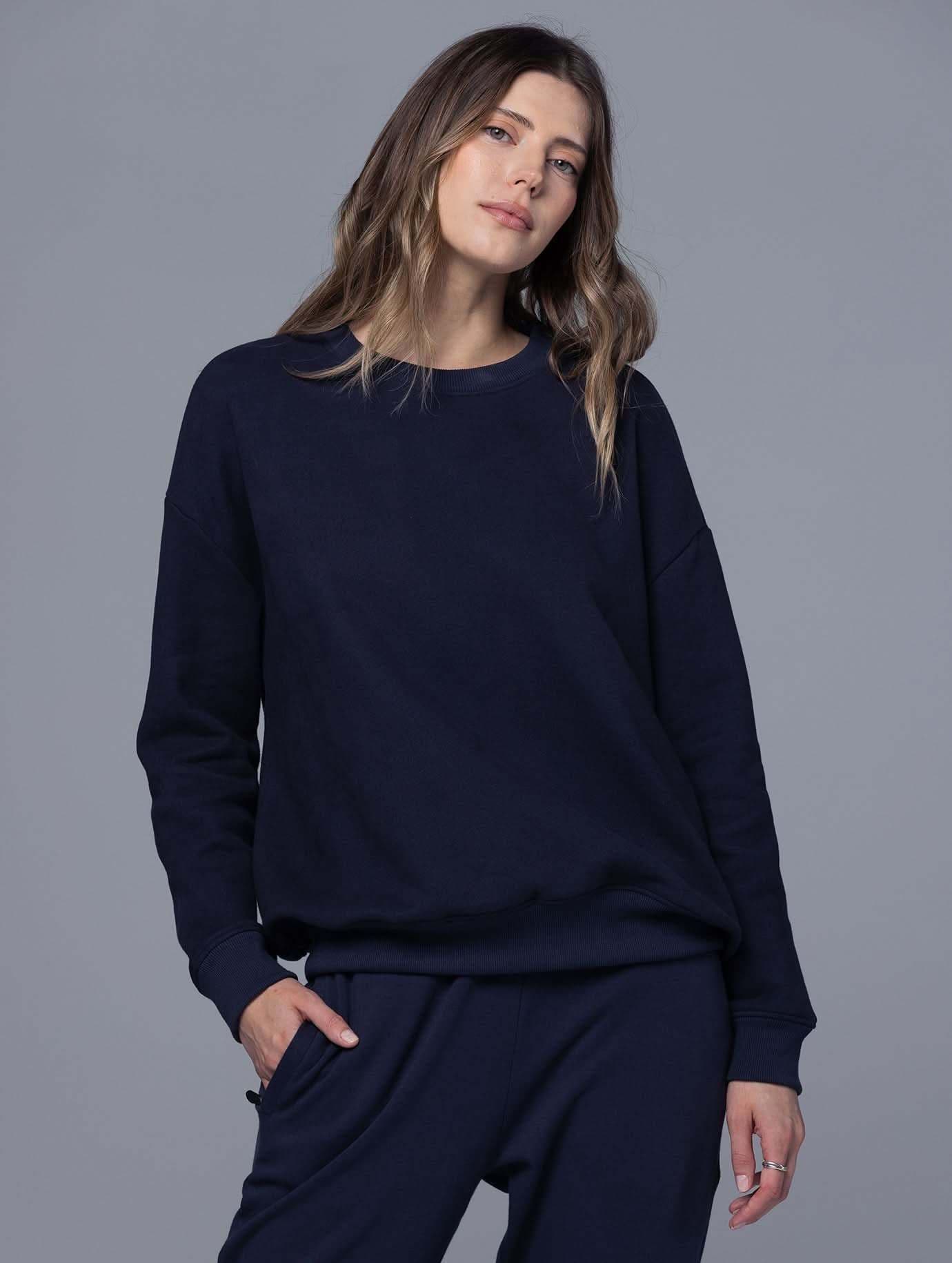 Organic Crew Neck Sweatshirt - Effortless Comfort